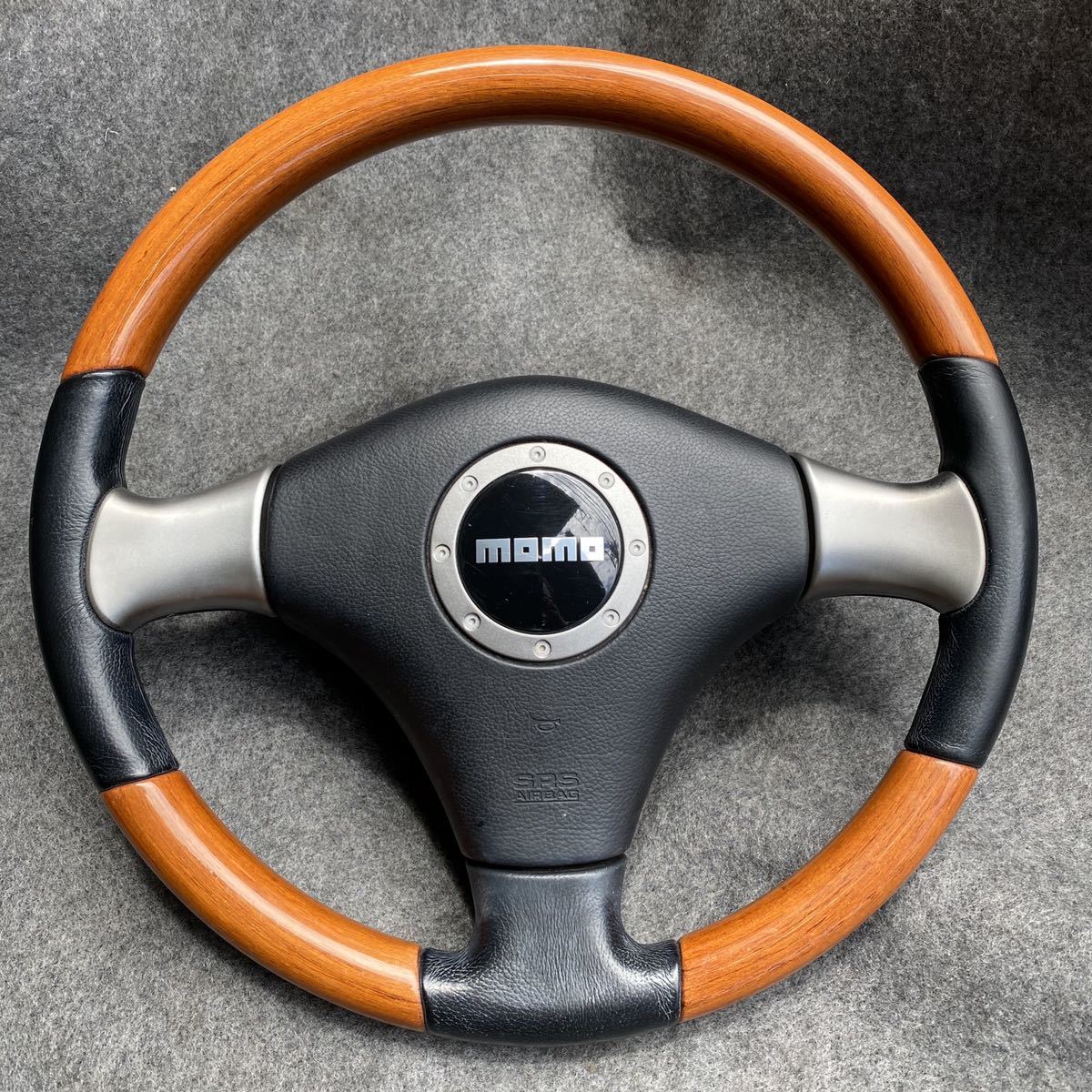 ◆ミラアヴィ(L250S)純正MOMOウッドステアリング◆O190