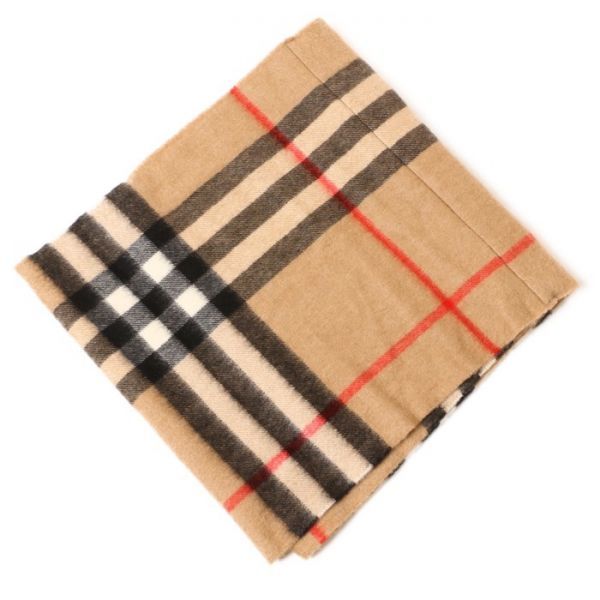 Burberry チェック柄 ネックウォーマー スヌード バーバリー BURBERRY スヌード ベージュ (正規品◇バーバリー