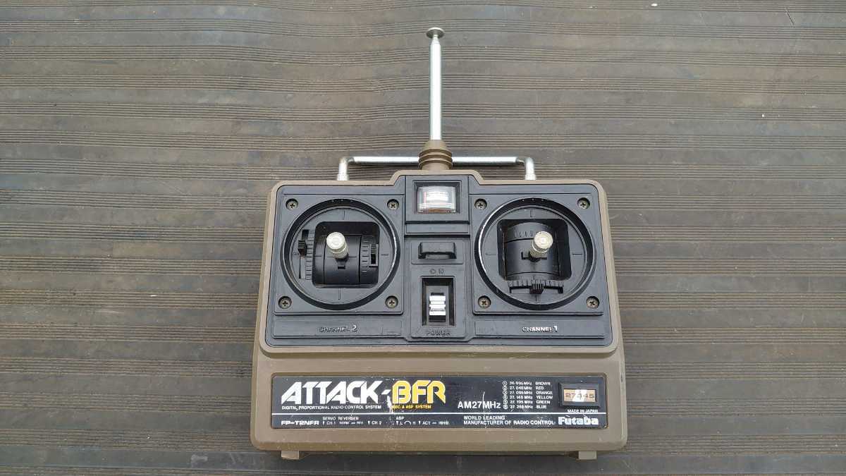 Futabaフタバ プロポ送信機 アタックBFR FP-T2NF AM27MHz(27.145)4BAND