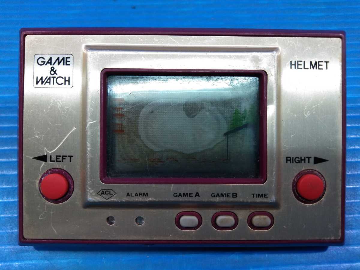 Game Watch ゲームウォッチ ヘルメット Helmet ゴールド 任天堂 Nintendo 動作未確認 昭和レトロ ビンテージ 古い の落札情報詳細 ヤフオク落札価格情報 オークフリー スマートフォン版