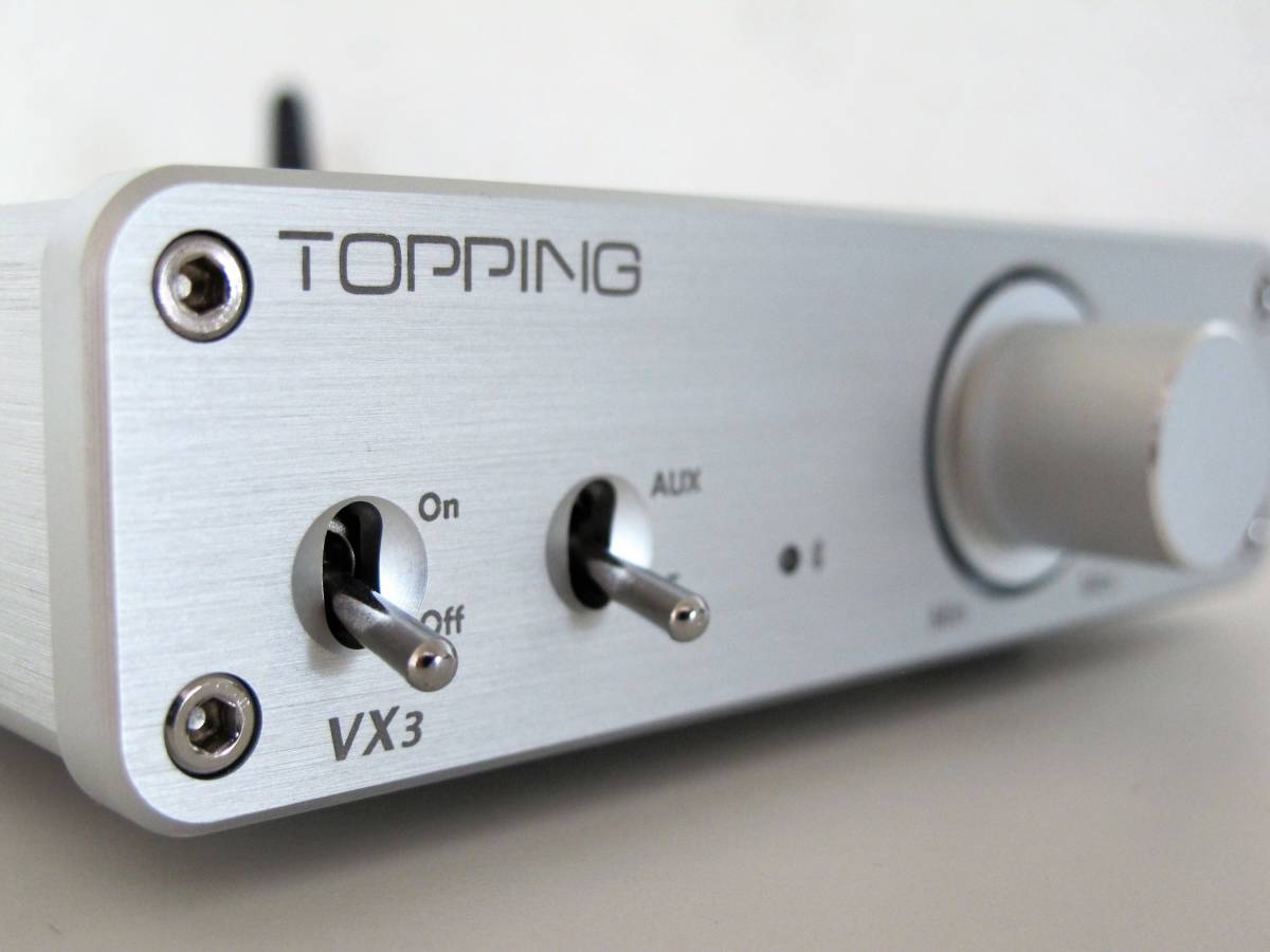 Topping VX3 デジタルアンプ TPA3116D2 Bluetooth 楽天市場】Topping トッピング VX3 デジタルアンプ シルバー
