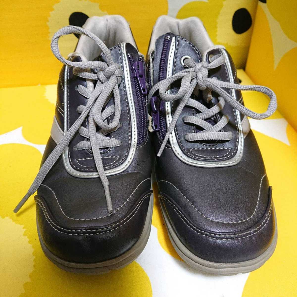 Dunlop 23cm 4e 幅広 ストレッチ スニーカー ウォーキングシューズ レディース 婦人 靴 くつ 中古 X118 の落札情報詳細 ヤフオク落札価格情報 オークフリー スマートフォン版