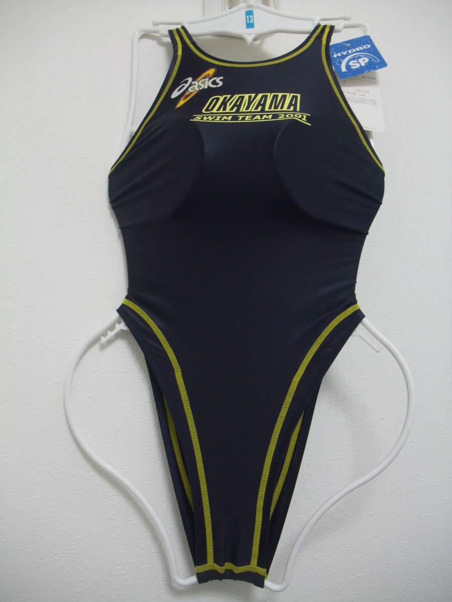 新品】アシックス 競泳水着 ハイドロSP 旧ロゴ 国体岡山県代表選手支給