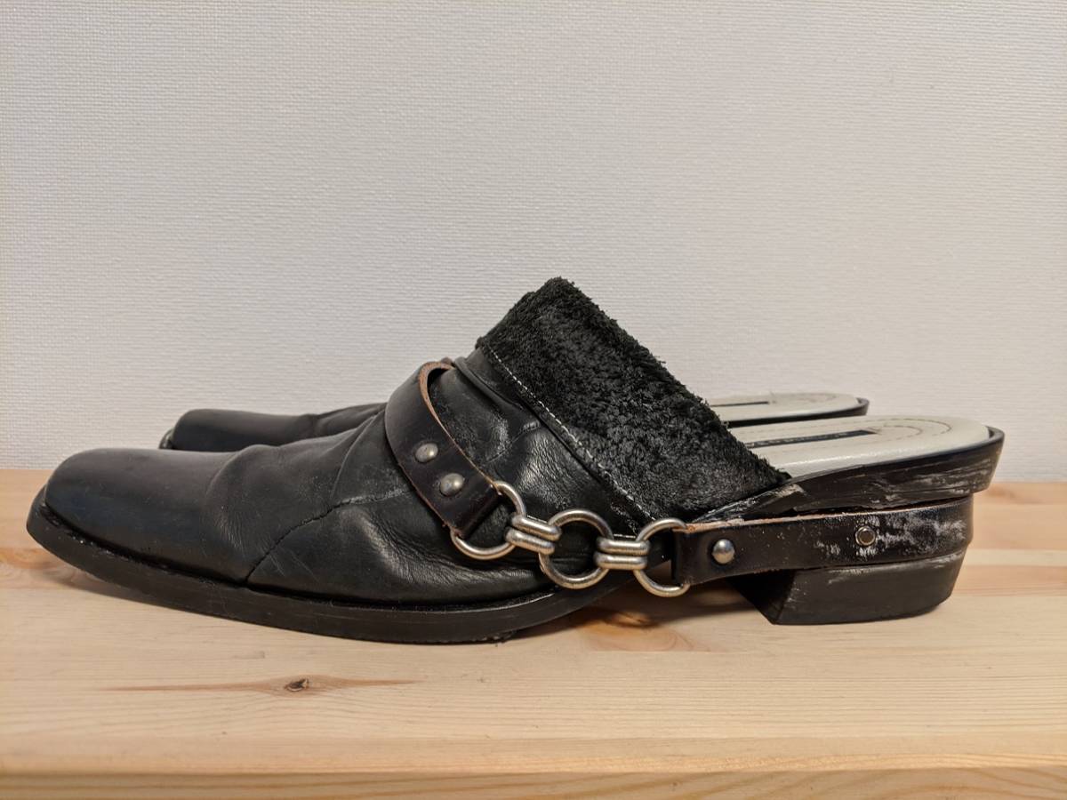 Alfredo Bannister アルフレッドバニスター メンズ ミュール 黒 ブラック シューズ サイズ42 箱無し の落札情報詳細 ヤフオク落札価格情報 オークフリー スマートフォン版