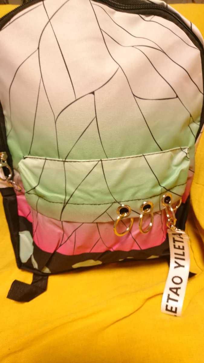 新品 即決 胡蝶しのぶ 鬼滅の刃 風 鬼退治 リュック 蝶々模様 リュックサック バッグ 鞄 定形外350円 の落札情報詳細 ヤフオク落札価格情報 オークフリー スマートフォン版