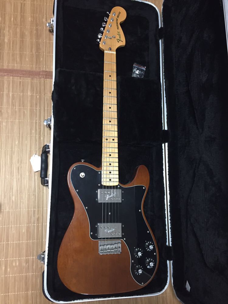 Fender mexico telecaster deluxe walnut 中古 ハードケース付き