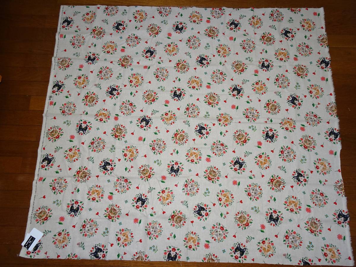 新品 フェリシモ 猫部 生地 約１１０ １００ｃｍ カットクロス キナリ 霜田有沙 パンドラハウス限定 綿麻 ハンドメイドに ネコ 猫 の落札情報詳細 ヤフオク落札価格情報 オークフリー スマートフォン版