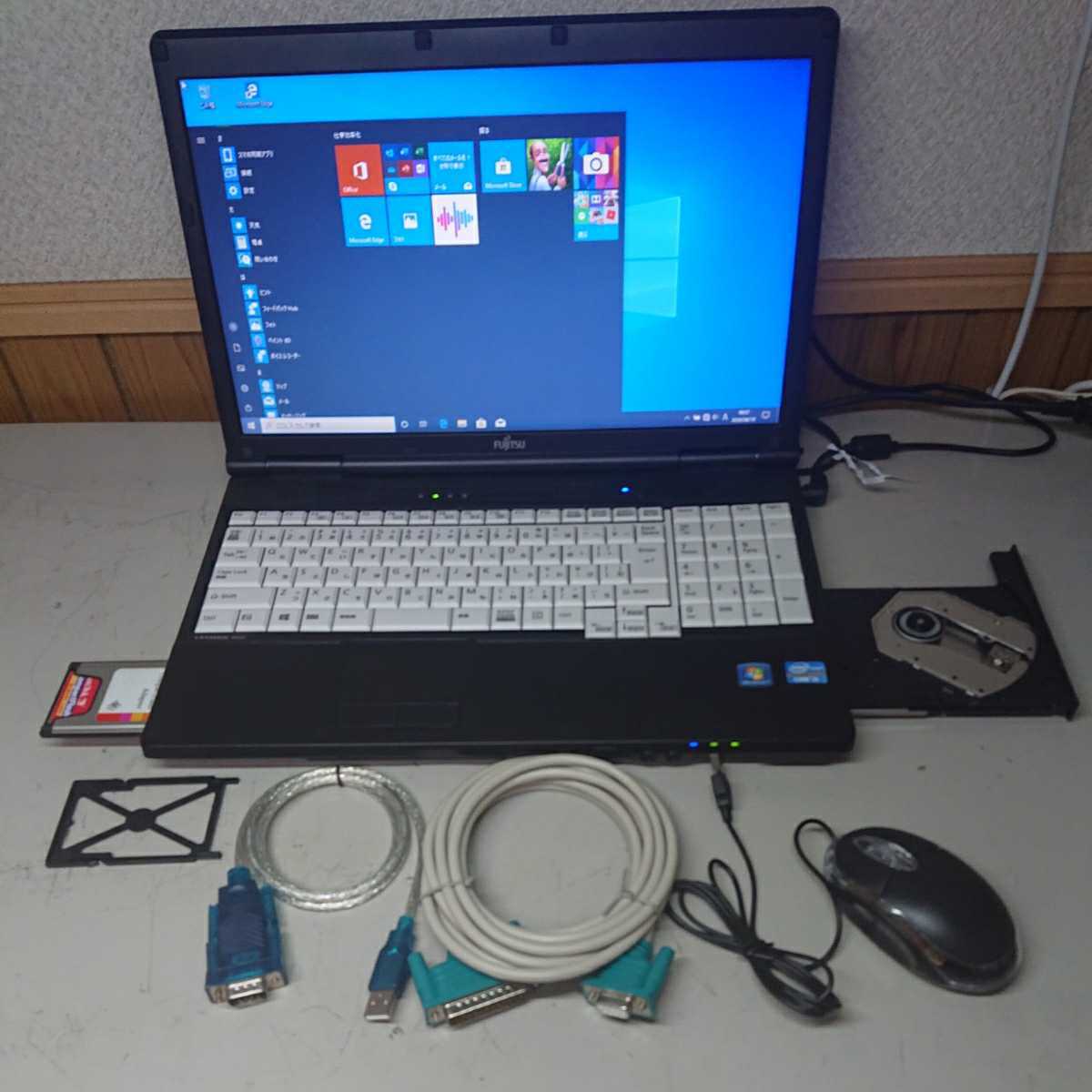 Rs 232cケーブル付きノートパソコン ｎｃ工作機械のプログラム入出力管理に マシニング Nc旋盤のｇコード入出力 Cad Cam Funac の落札情報詳細 ヤフオク落札価格情報 オークフリー スマートフォン版