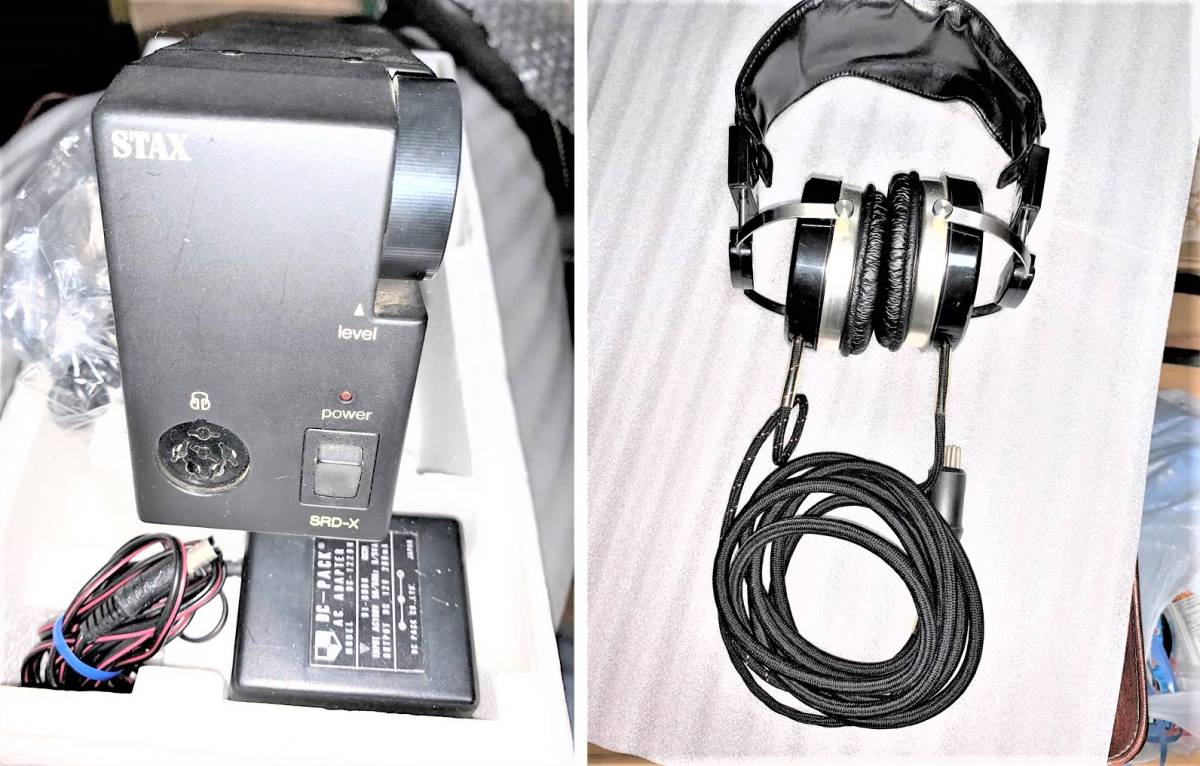 STAXのイヤースピーカーSR-X MK 3と、アダプターSRD-7のセット STAXのイヤースピーカーSR-X MK 3と、アダプターSRD-7のセット