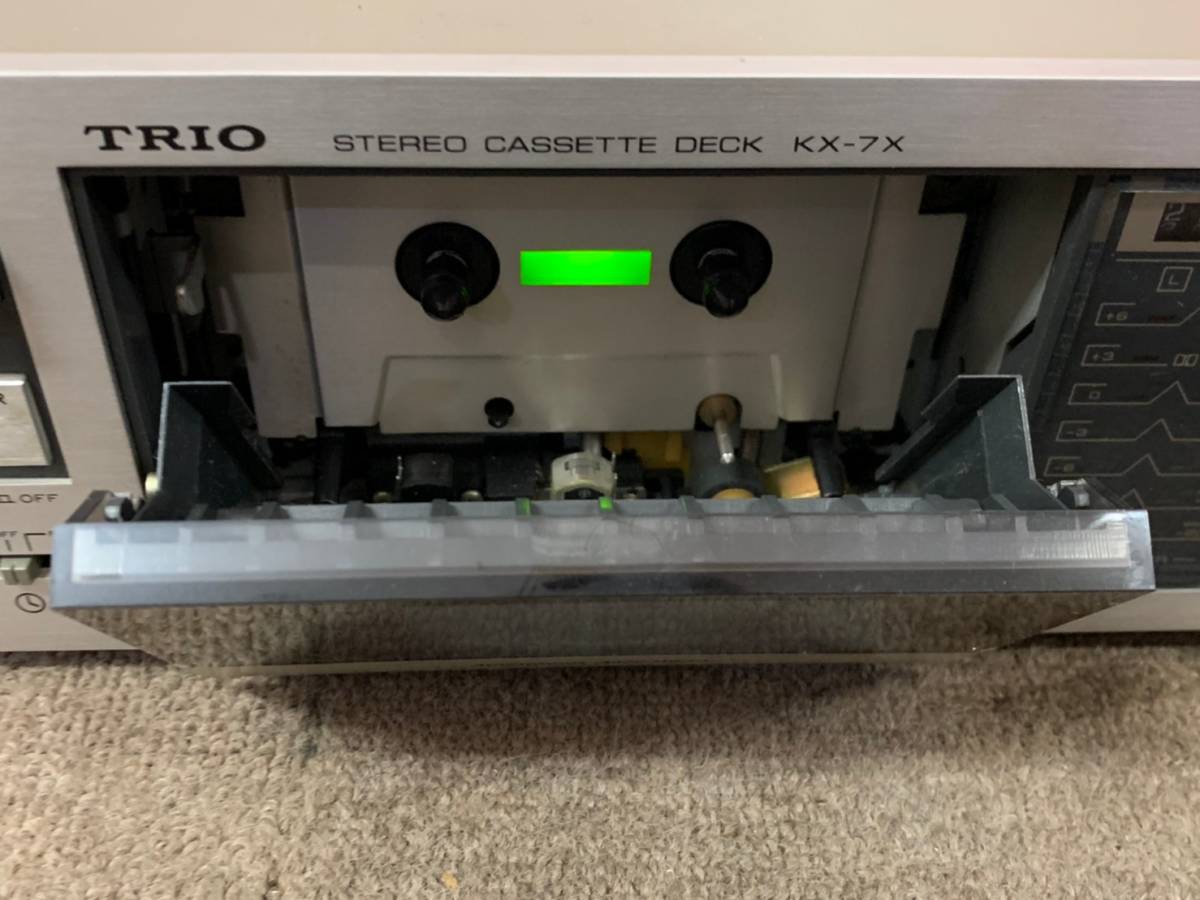 B-1533⑤: TRIO トリオ ステレオ カセット デッキ KX-7X レトロ