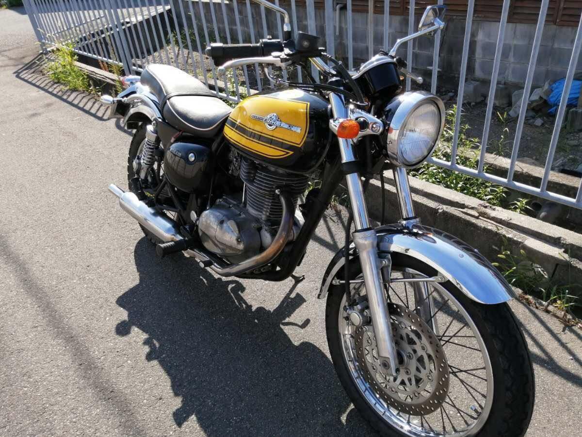 実働車 カワサキ エストレア RS 2000年式 BJ250A 希少 オレンジ キャブ