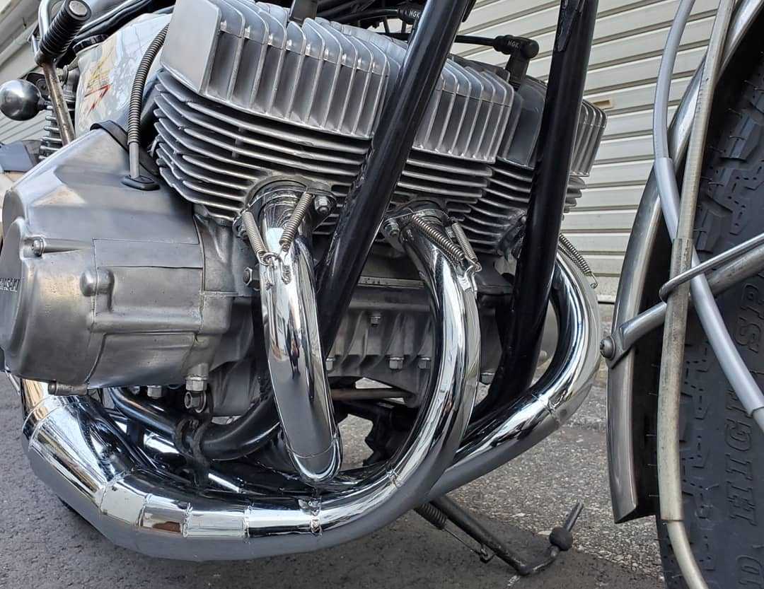 ゼンシン 2-1クロスチャンバー メッキ 500ss H1 H1A H1KA マッハ