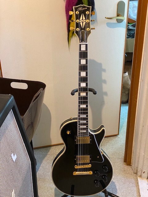 値下げ再出品。momose 国産ギターの雄 momose/MLC1-STDII/E BLK レス