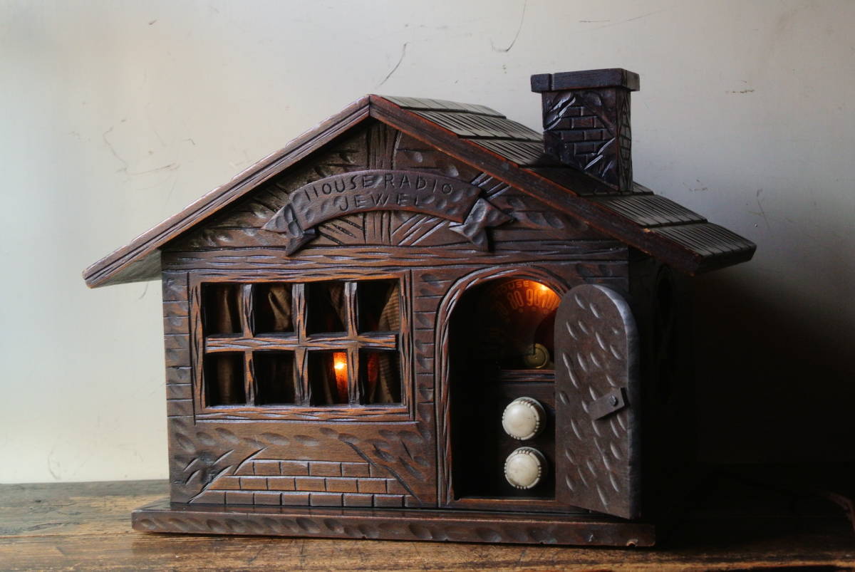 HOUSE RADIO JEWEL 家型真空管ラジオ】ジャンク アンティーク
