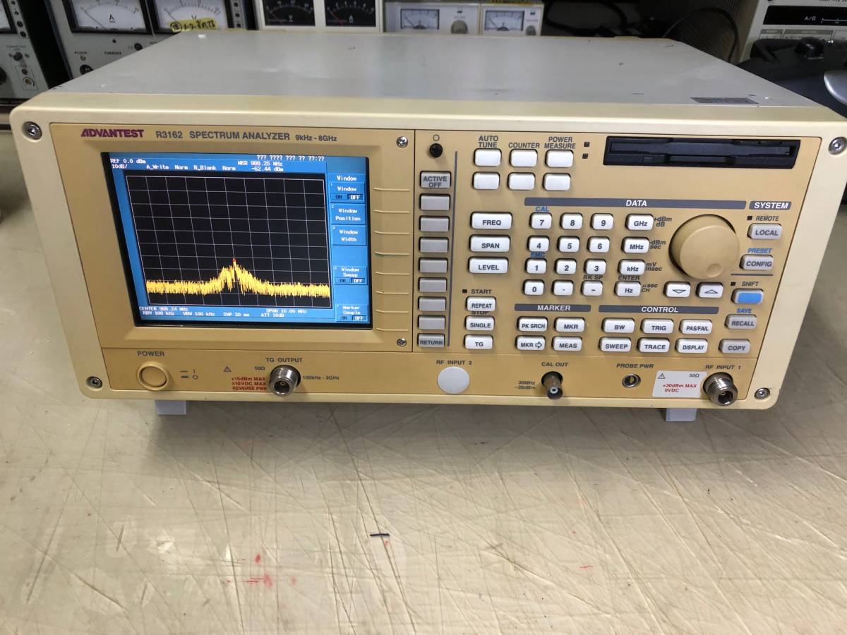 ADVANTEST R3162 SPECTRUM ANALYZER 9kHz-8GHz◇アドバンテスト 