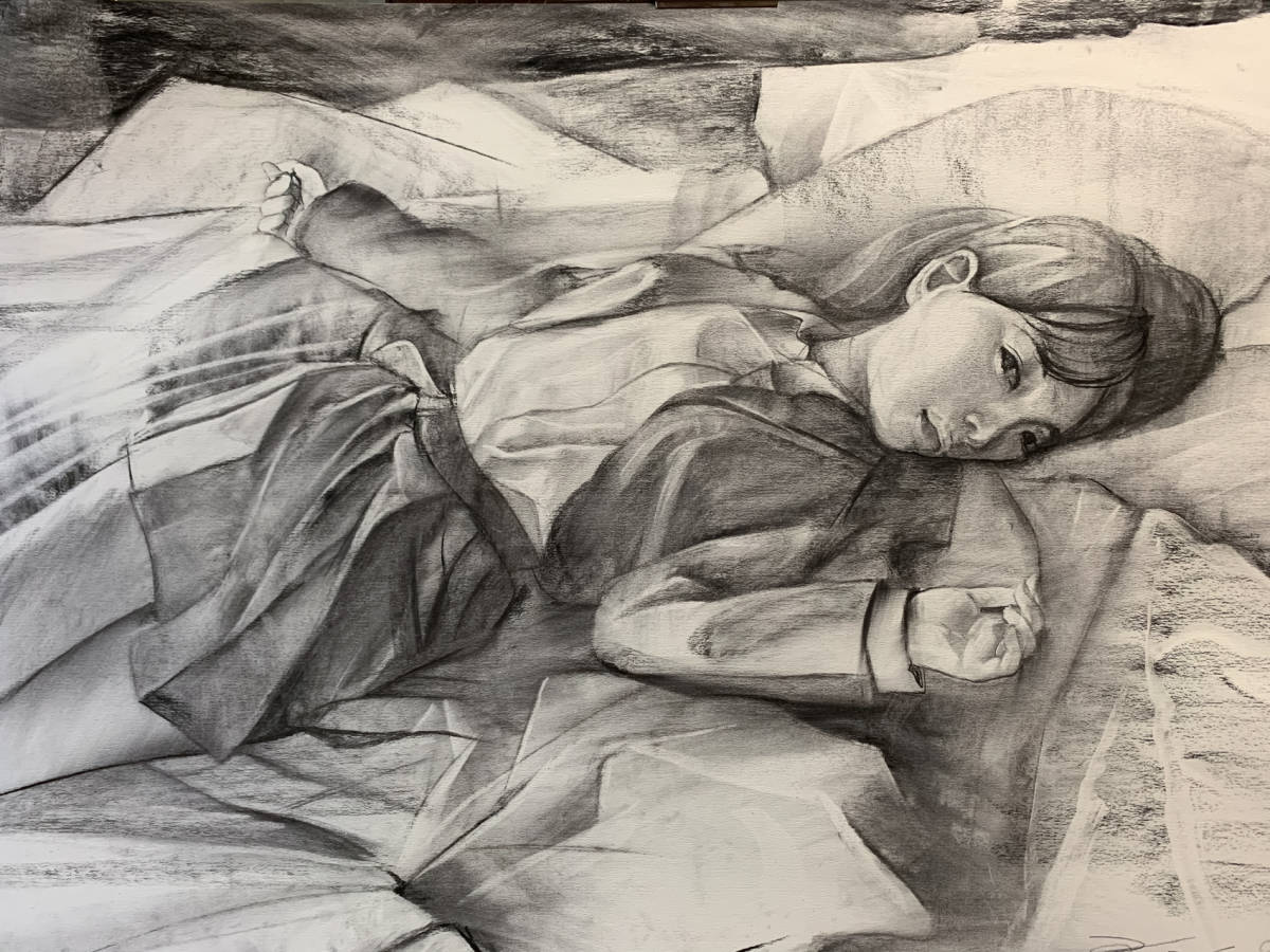 絵画 木炭画 作品