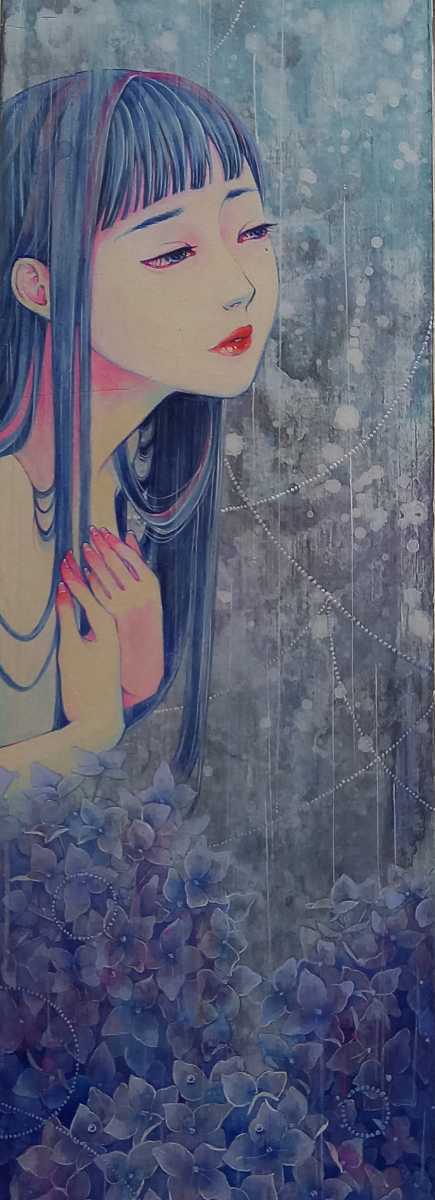 新品】人気若手作家 三輪陽子 京都精華大学日本画専攻卒業 真作保証