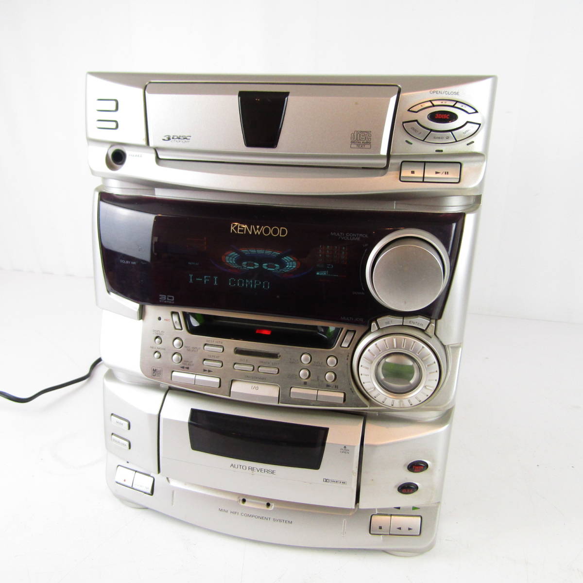 K390・【通電品】 ケンウッド CD MD ミニコンポ RXD-M1MD コンパクト