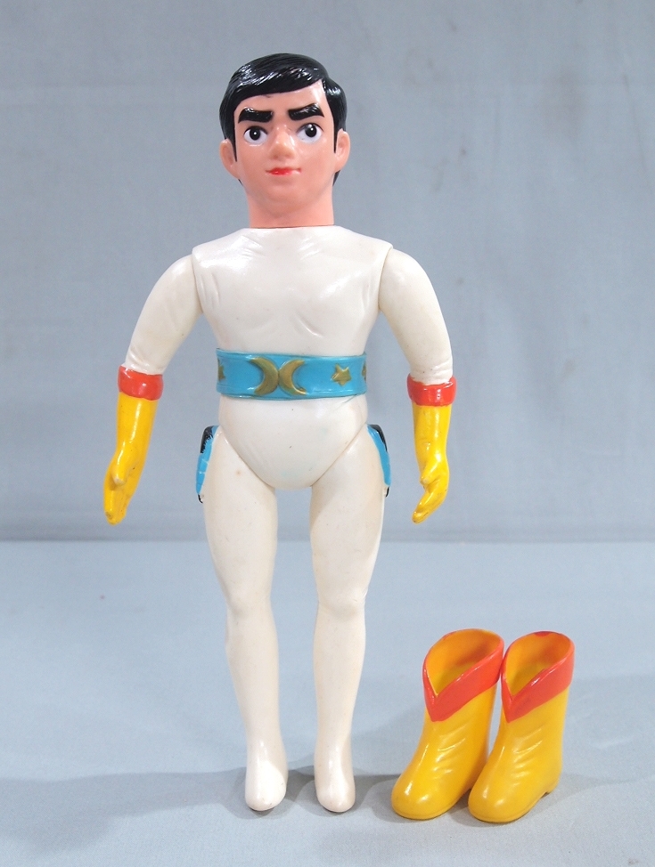 旧バンダイ 月光仮面 面取れ ソフビ 人形 昭和 レトロ