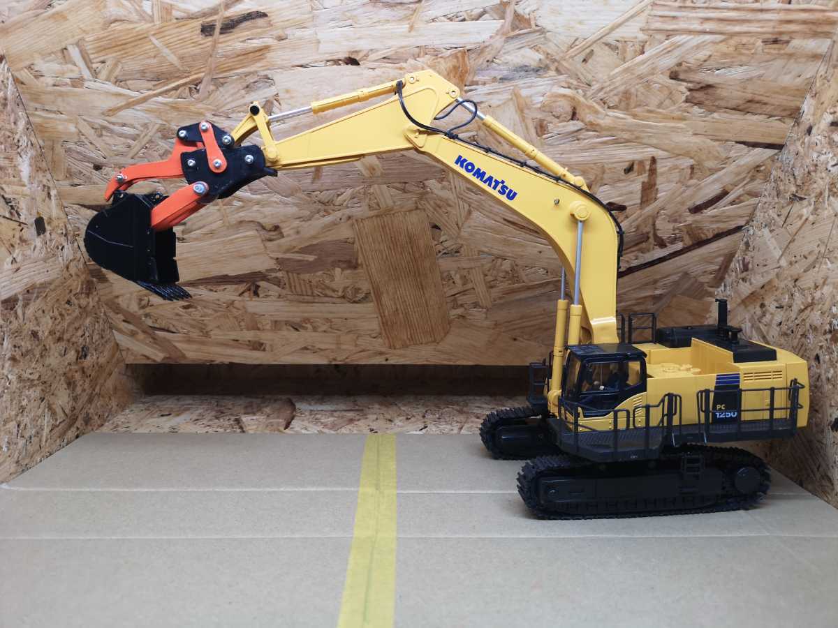 パワーショベル ユンボラジコン コマツPC1250-8 ひどく ジャンク修理し  