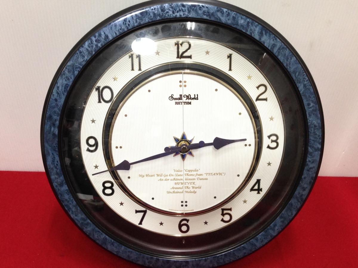 リズム時計 スモールワールド 掛け時計 4MH754 からくり時計