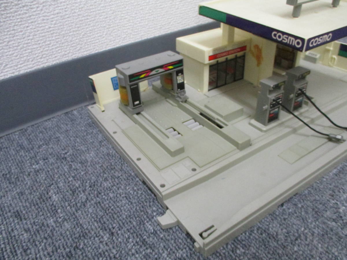 B/Oトミカ オートガソリンスタンド コスモ石油 TOMY トミー 模型 道路