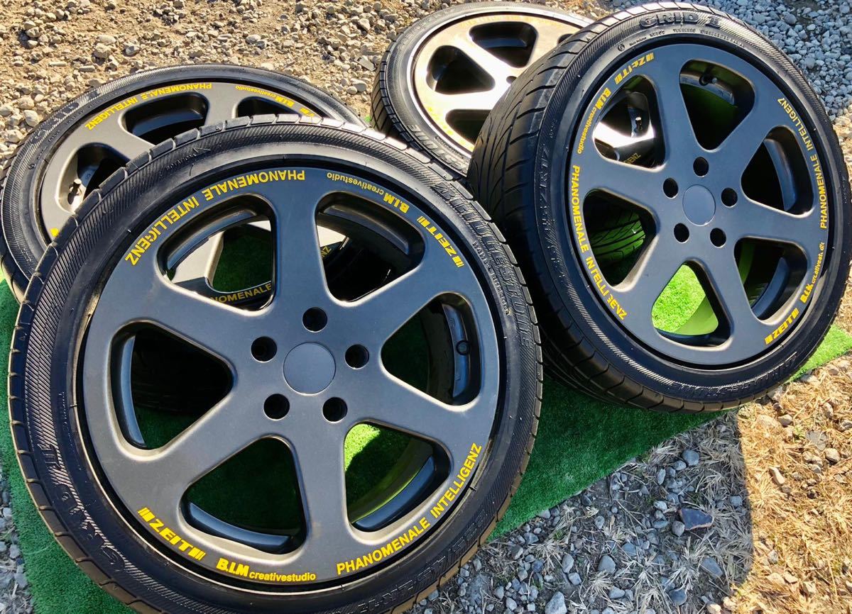 BIM ZEIT/R 17インチ ホイール 5H 114.3 225/45R17 ラジアル マークX