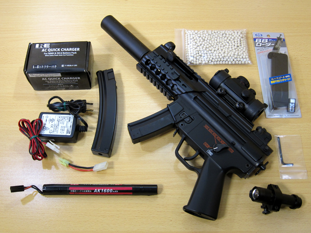 東京マルイ MP5K MP5クルツA4 外装カスタム レイルハンドガード ドット