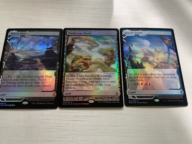 Mtg 英語 Expeditions エクスペディショントッパー Foil 吹きさらしの荒野 湿地の干潟 雲海 英語 おまけ フルアート基本土地foil の落札情報詳細 ヤフオク落札価格情報 オークフリー スマートフォン版