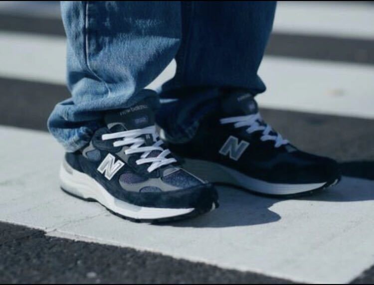 NEW BALANCE◇M992/ネイビー/27cm/NVY//