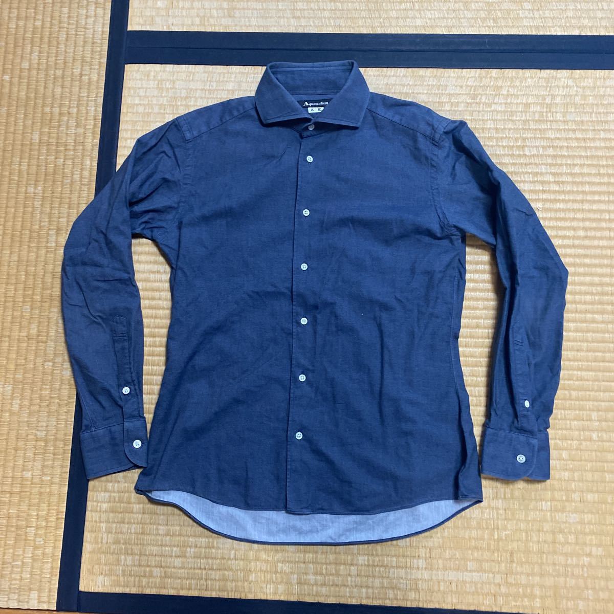 Aquascutum Isetan Men S アクアスキュータム 伊勢丹メンズ ホリゾンタルカラー 長袖シャツ インディゴ M位 三越伊勢丹 オーダー品 の落札情報詳細 ヤフオク落札価格情報 オークフリー スマートフォン版