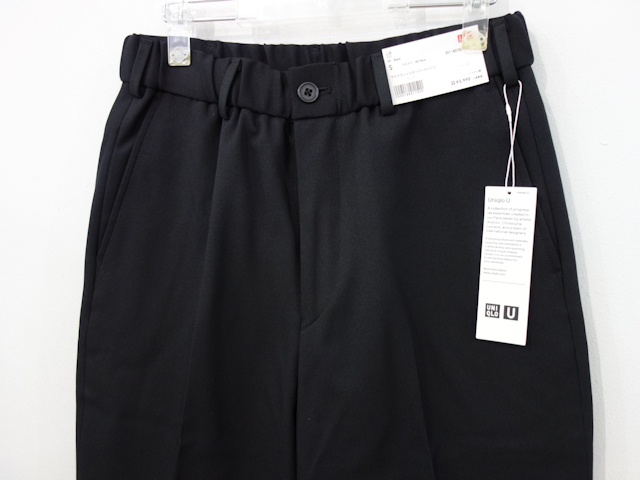 新品 新品 S ユニクロユー aw ワイドフィットテーパードパンツ 黒 ブラック メンズ スラックス Uniqlo U ルメール コラボ パンツ ストレッチ の落札情報詳細 ヤフオク落札価格情報 オークフリー スマートフォン版