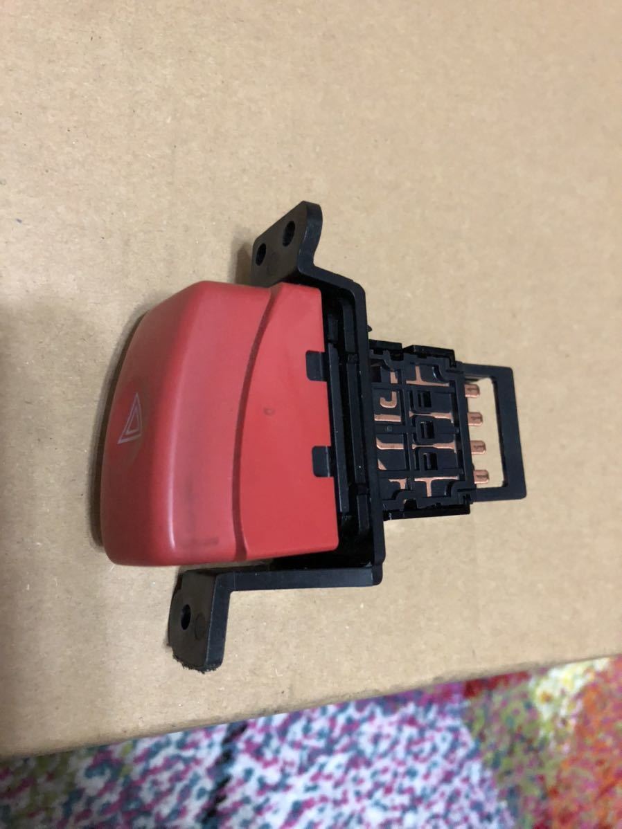 レガシィ BE5 BH5 ハザードスイッチ 赤 S401 専用 純正オプション 内部
