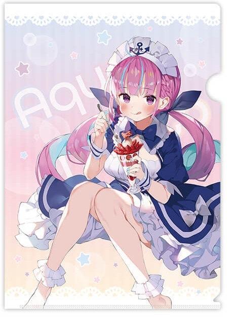 新品】湊あくあ クリアファイルB ホロライブ ローソンキャンペーン