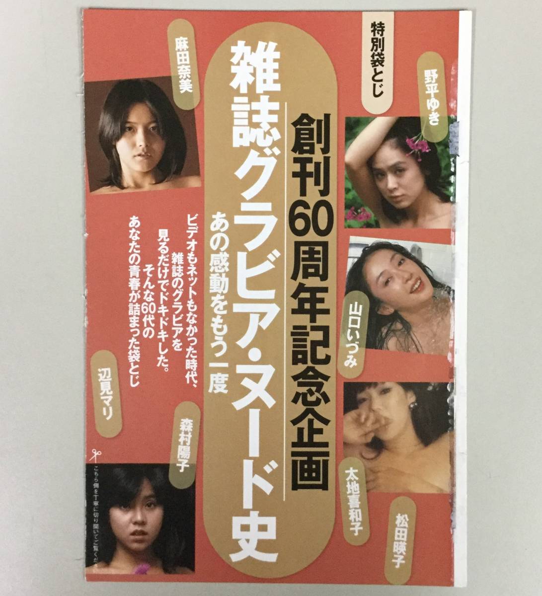吉沢京子　ヌード 雑誌グラビア・ヌード史 麻田奈美 辺見マリ 吉沢京子 山口いづみ 森村陽子 野平ゆき 春日けいの落札情報詳細 - Yahoo!オークション落札価格検索  オークフリー