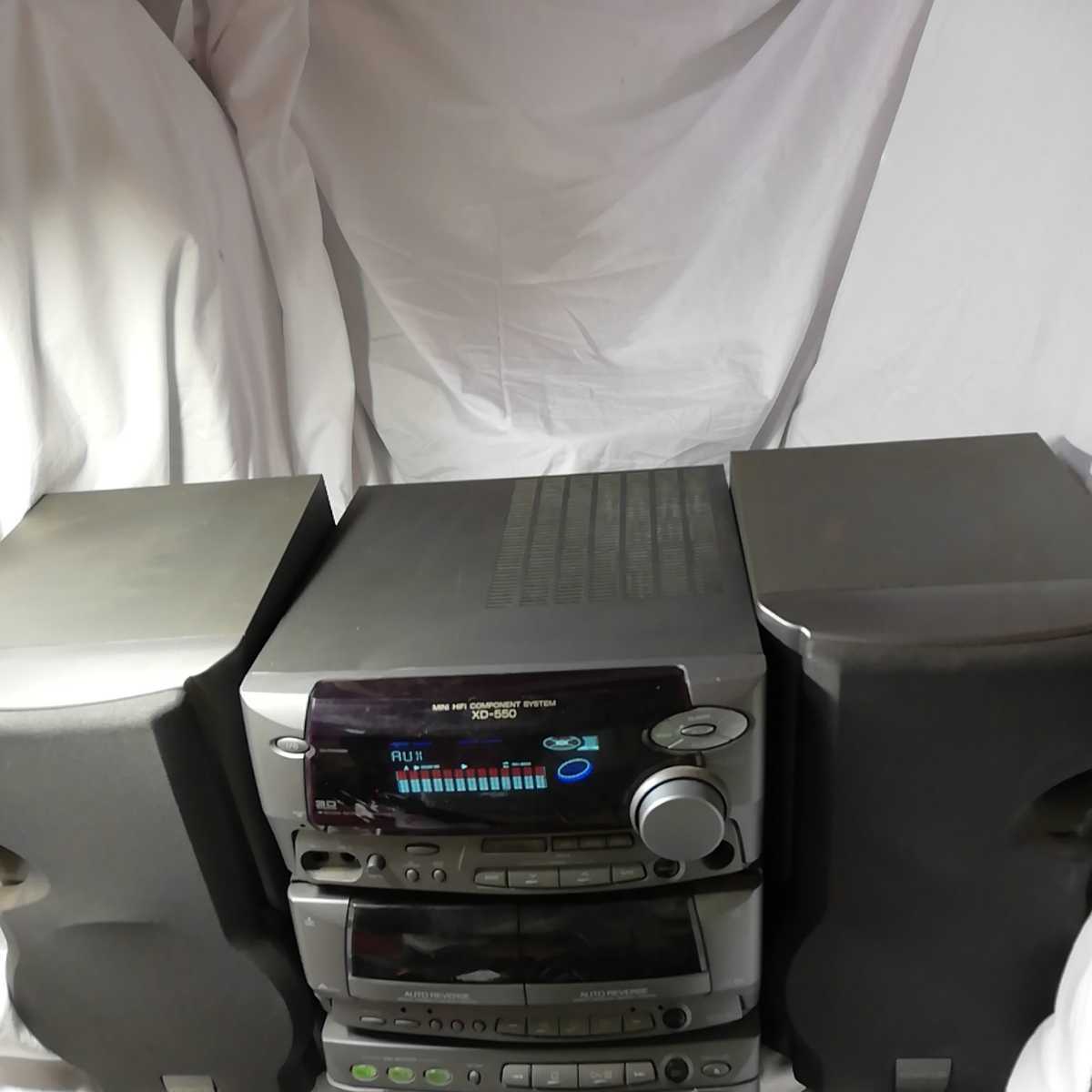 ジャンク KENWOOD XD-550 システムコンポ RXD-550 FM/AM ラジオ 3枚