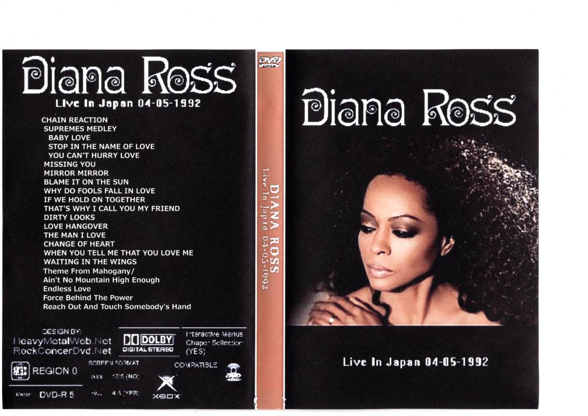 ダイアナ ロス/DIANA ROSS Live In Japan 1992 日本公演の落札情報詳細