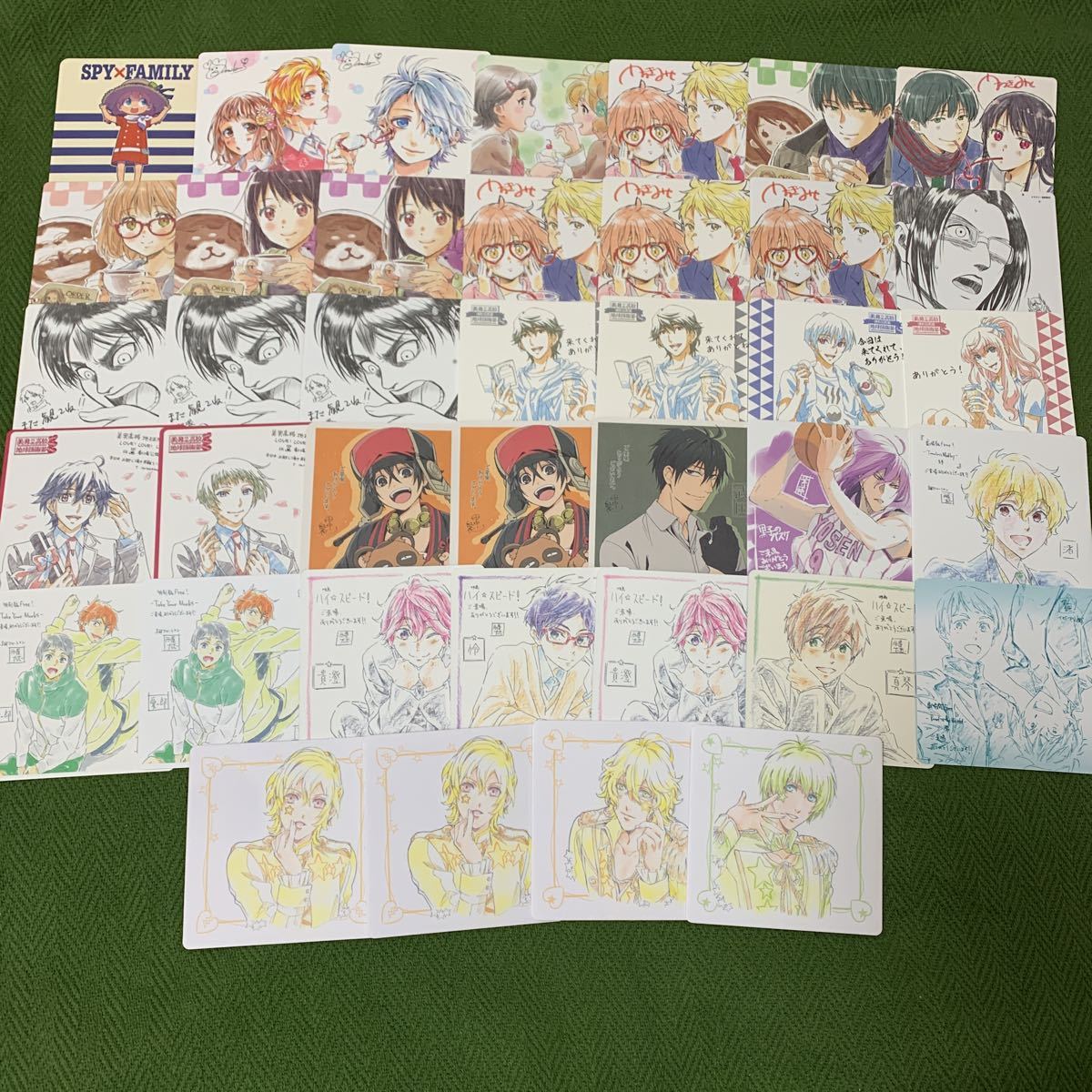 女性向け アニメ 入場特典 色紙風 コースター 大量 まとめ うたプリ Free ハイスピード 曇天 美男高校 進撃 境界の彼方 など の落札情報詳細 ヤフオク落札価格情報 オークフリー スマートフォン版