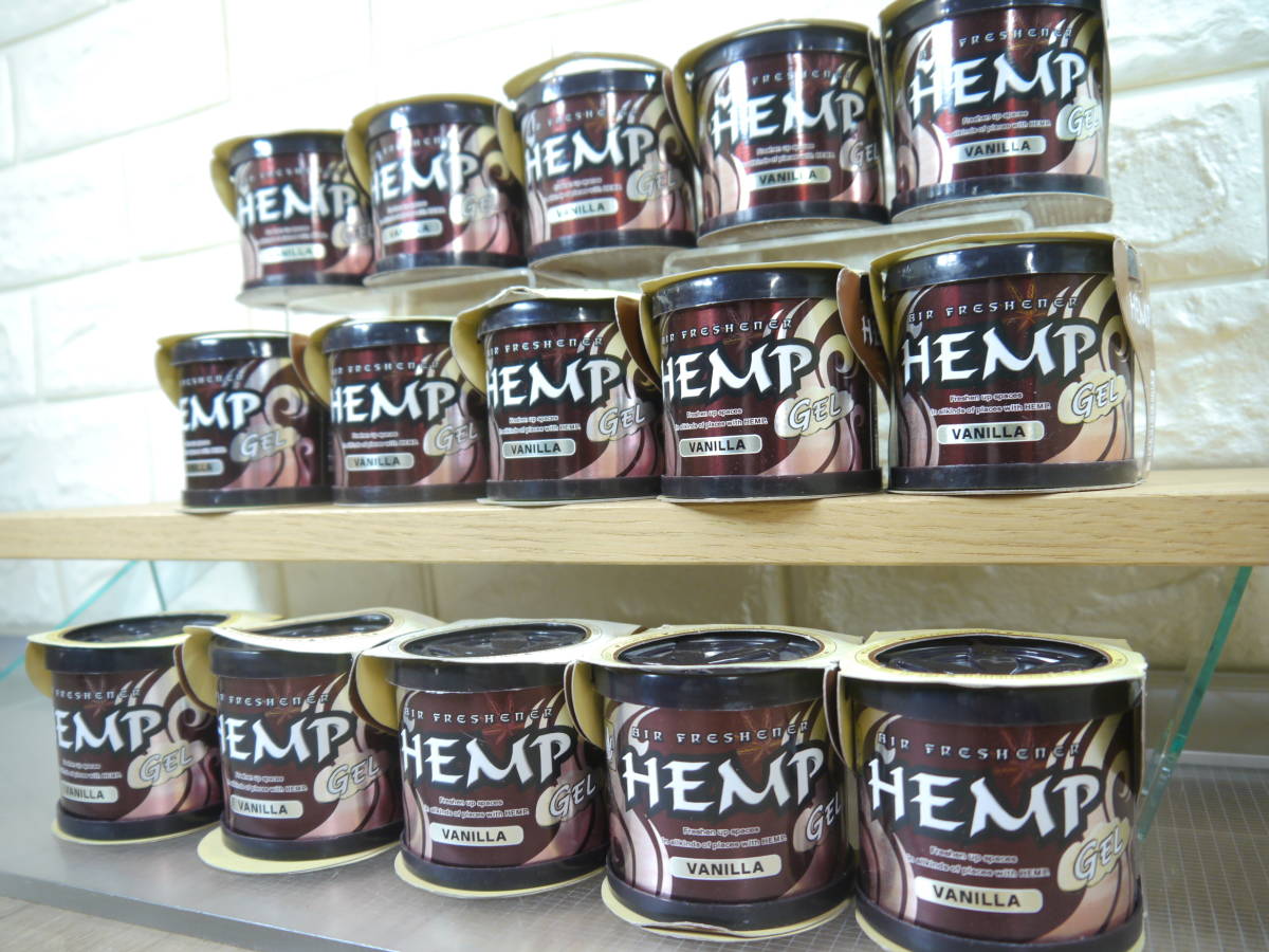 新品 1 15缶セット Hemp Gel ヘンプジェル 芳香剤 バニラの香り 80ｇ 定価700円 15個セット 部屋 車等の香り 大量 フレグランス まとめ の落札情報詳細 ヤフオク落札価格情報 オークフリー スマートフォン版