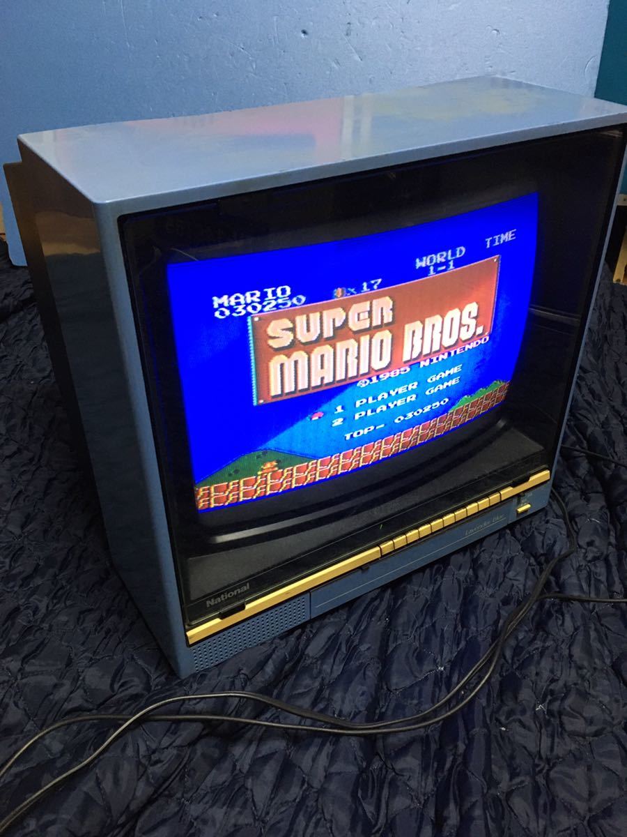 National ナショナル ブラウン管テレビ TH14-N21 昭和レトロ