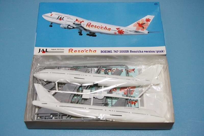 新品】ハセガワ 1／200 日本航空 B747-300 リゾッチャピンクの落札情報