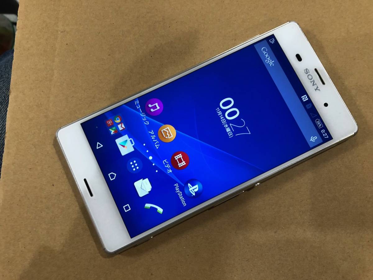 Softbank Sony Xperia Z3 401so ホワイト ジャンク品 初期化済 Ver5 0 2 の落札情報詳細 ヤフオク落札価格情報 オークフリー スマートフォン版