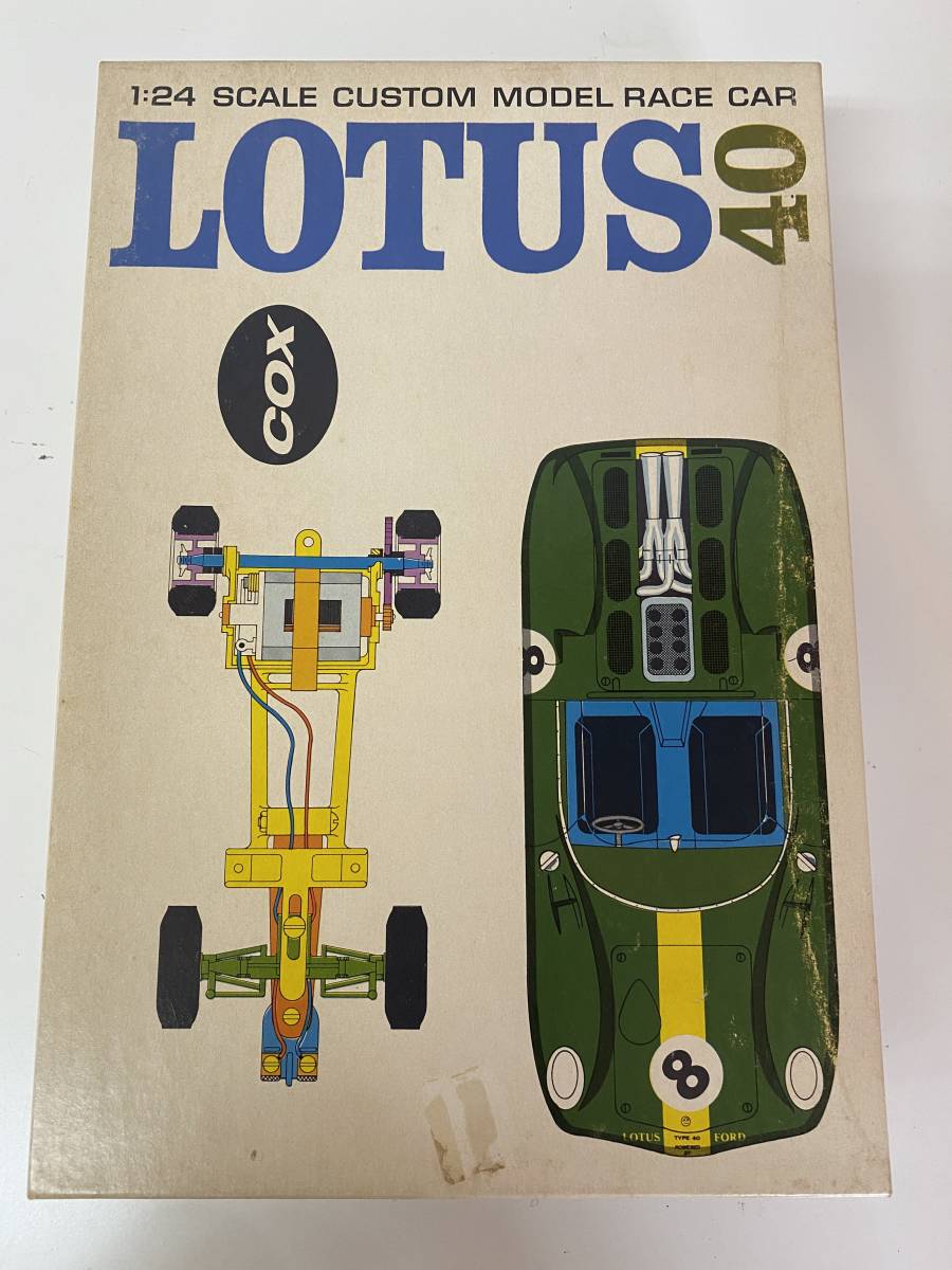 COX 1/24 スロットカーキット LOTUS 40 未組立 コンディション良好 COX 1⁄24 ロータス 40 スロットカー キット (2332-6)
