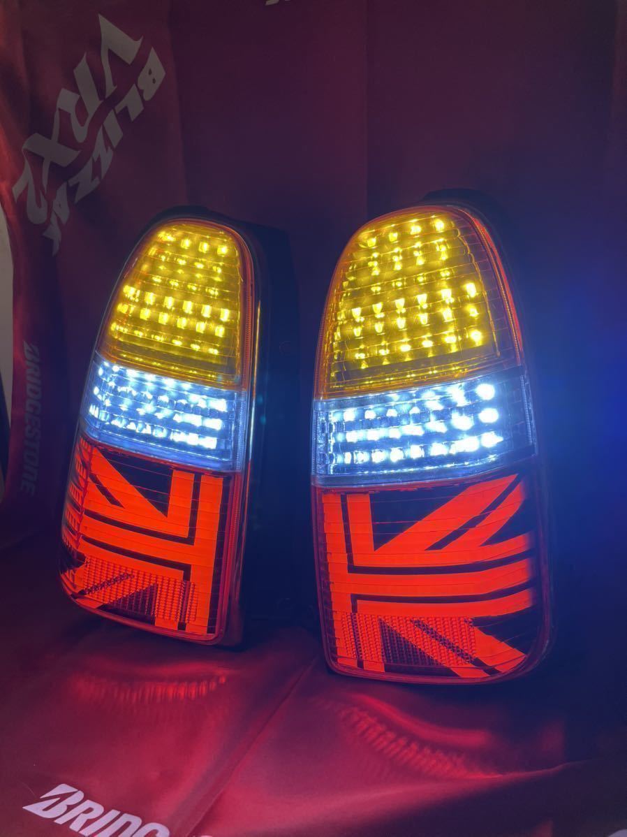 L700 ミラジーノ 後期純正アクリル加工 フルLEDテール ユニオン