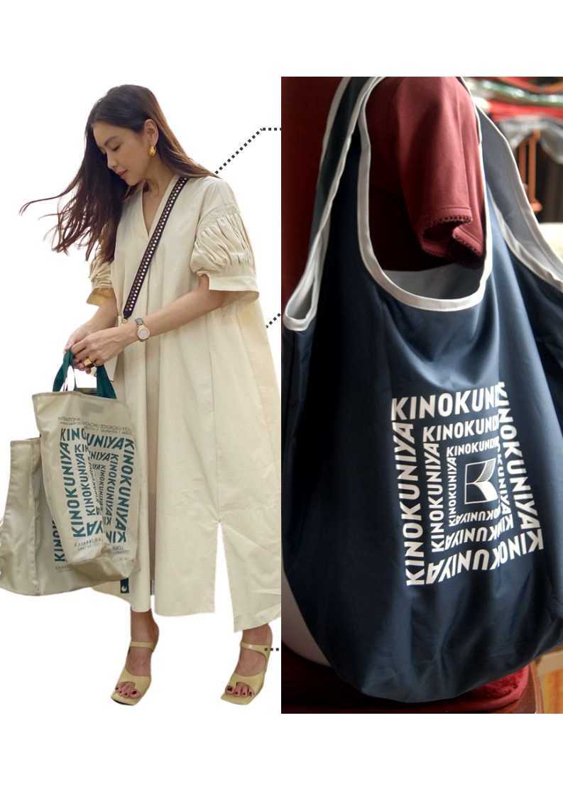 新品】滝沢眞規子 着用 kinokuniya トートバッグ エコバッグ 私物