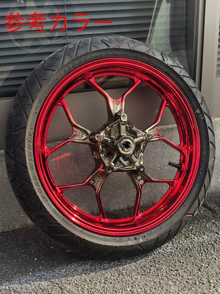ゼファー400 前後ホイール カスタムカラー クローム 旧車 当時物