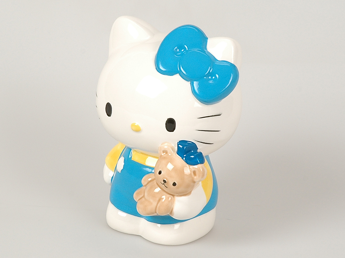 左上！激レア！お値下げ！ハローキティ陶器ミニチュア ハローキティ 陶器 ミニチュア ティーセット 1997年 - メルカリ