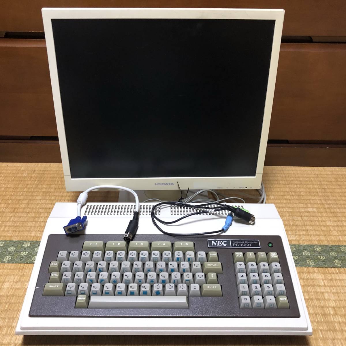 レトロPC】美品 NEC PC-8001 パーソナルコンピュータ + 液晶