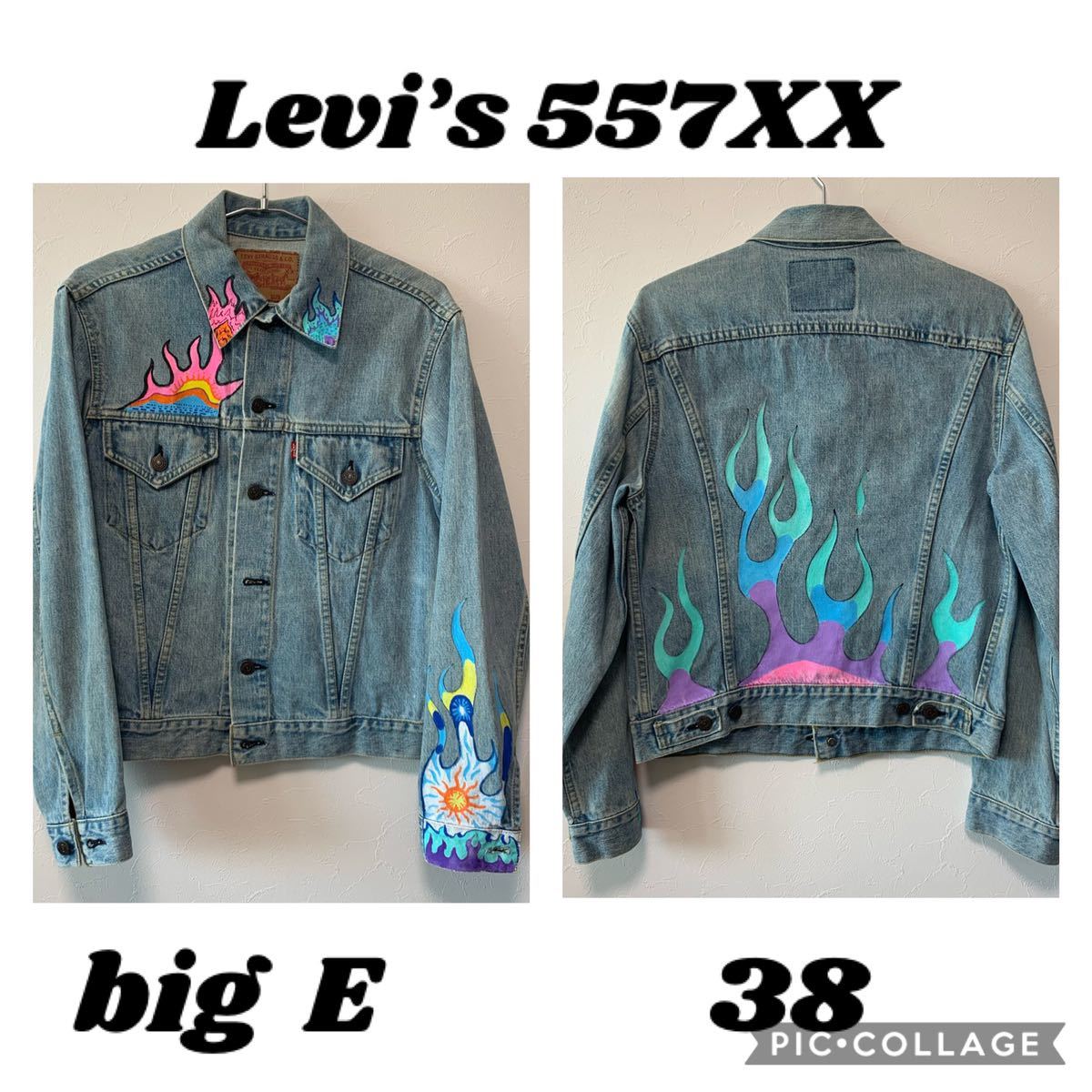 上品 リーバイス デニムペイントジャケット Gジャン デニムジャケット Www Thealtahotel Com