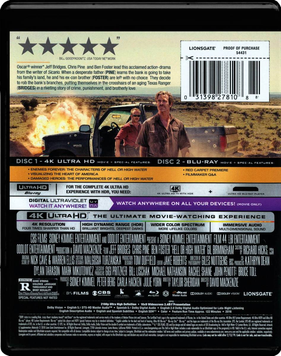 超高画質4k 最後の追跡 2枚組版4k Ultra Hd ブルーレイ Hell Or High Water ジェフ ブリッジス クリス パイン ベン フォスター の落札情報詳細 ヤフオク落札価格情報 オークフリー スマートフォン版 超高画質4k 最後の追跡 2枚組版4k Ultra Hd ブルーレイ Hell Or High Water ジェフ ブリッジス クリス パイン ベン フォスター の落札情報詳細 ヤフオク落札価格情報 オークフリー スマートフォン版